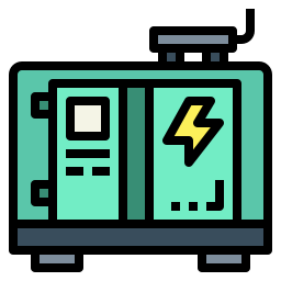 Electric generator icon