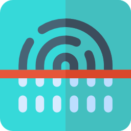 Fingerprint scan icon