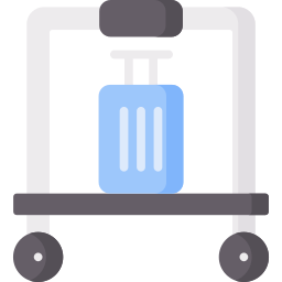 Luggage cart icon