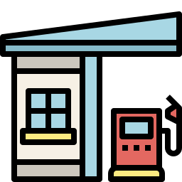 posto de gasolina Ícone