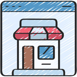 Online shop icon