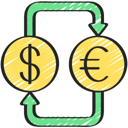 taux de change Icône