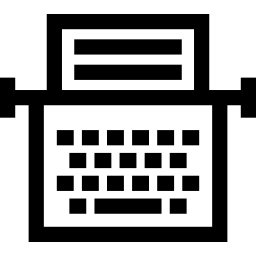 Typewriter icon