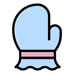 Baby gloves icon