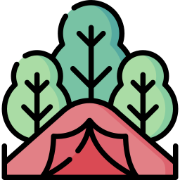 Camping tent icon