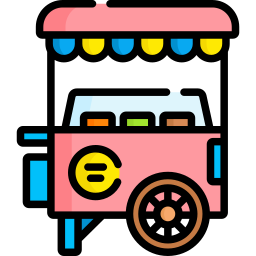 Ice cream cart icon