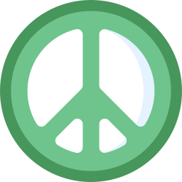 Peace symbol icon