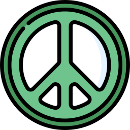 Peace symbol icon