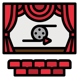 Movie theater icon