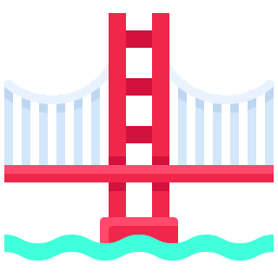 Golden gate icon