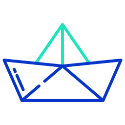 Paper boat icon