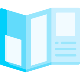 Trifold document icon