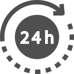 24 hours support icon