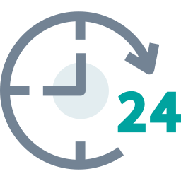 24 hours support icon