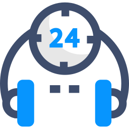 24 hours support icon