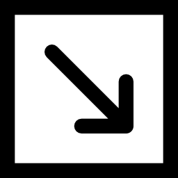 Diagonal arrow icon