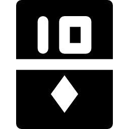 Ten of diamonds icon