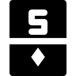 Five of diamonds icon