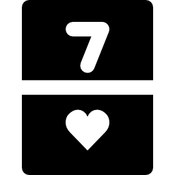 Seven of hearts icon