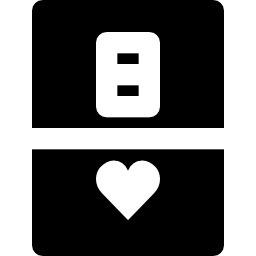 Eight of hearts icon