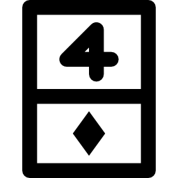 Four of diamonds icon