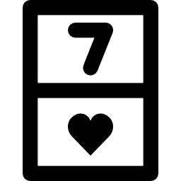 Seven of hearts icon