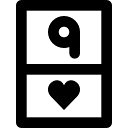 Nine of hearts icon