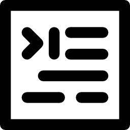 들여 쓰기 icon