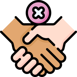 No handshake icon