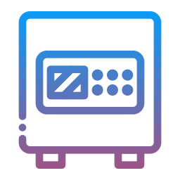 cassetta di sicurezza icona