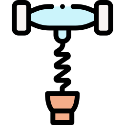 un tire-bouchon Icône