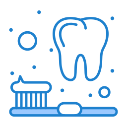 Tooth cleaning icon