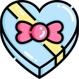 Heart box icon