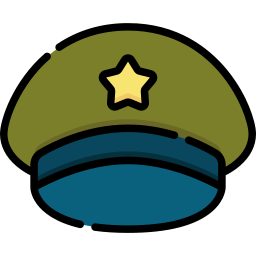 Military hat icon