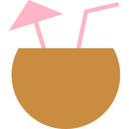 Coconut drink icon