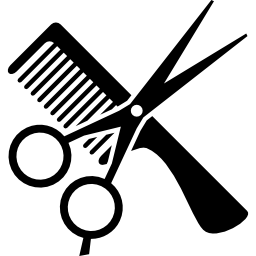 Hair cut tool icon