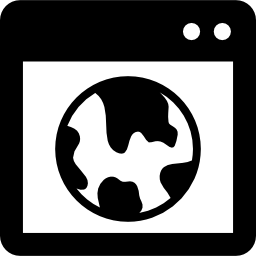 地球のイメージのあるウィンドウ icon