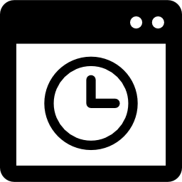 Open window with timer icon