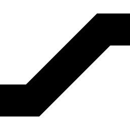 Escalator silhouette symbol icon