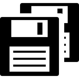 Floppy disks pair icon