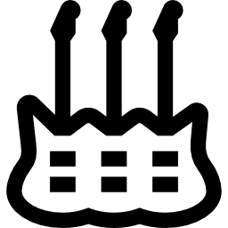 Multi neck guitar icon