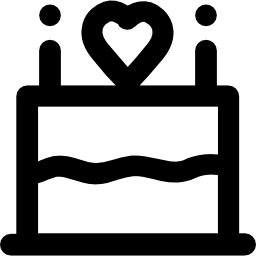 Wedding cake icon