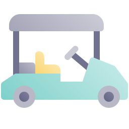 Golf cart icon