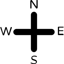 les points cardinaux Icône