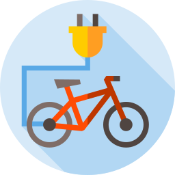 Electric bike icon