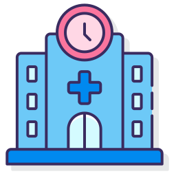 Hospital building icon