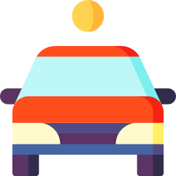 Solar car icon