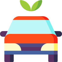 Eco car icon