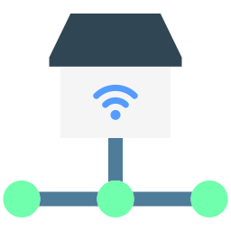 la mise en réseau Icône