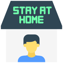 Stay at home icon